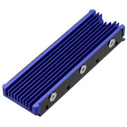 NVMe Heatsinks for M.2 2280mm SSD Double-Sided Cooling Design（Blue）