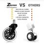 Office Chair Caster Wheels for All Floors - Set of 5 Silicone Replacements with Universal Fit Standard Stem Diameter
