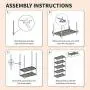 EFINE USA 5-Shelf Shelving Units and Storage on 3 Wheels, Adjustable Heavy Duty Carbon Steel Wire Shelving Unit for Garage, Kitchen, Office (30W x 14D x 63.7H) EFINE USA 5-Shelf Shelving Units and Storage on 3 Wheels, Adjustable Heavy Duty Carbon Steel Wire Shelving Unit for Garage, Kitchen, Office (30W x 14D x 63.7H)