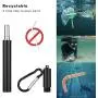 2 Pack Metal Straws Reusable Collapsible Drinking Straw Handy Telescopic Stainless Steel Eco-Friendly Drink Straws,Black/Pink 2 Pack Metal Straws Reusable Collapsible Drinking Straw Handy Telescopic Stainless Steel Eco-Friendly Drink Straws,Black/Pink