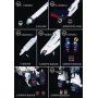 for Bandai RG 1/144 RX-93 Nu Gundam Gunpla Model, Metal Detail up Upgrade Thrusters,Barrels,Gun Aim