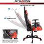 Gtracing Gaming Chair Racing Office Computer Ergonomic Video Game Chair Backrest and Seat Height Adjustable Swivel Recliner with Headrest and Lumbar Pillow Esports Chair (Red)