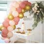 Beaumode Blush Pink Gold Balloon Garland for Girls Garden Tea Party Birthday Wedding Balloon Baby Shower Hen Party Bachelorette Cocktail Party Decorations