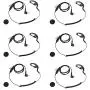 M Head Earpiece Headset PTT with Mic for 2-pin Motorola Two Way Radio 6 Pack M Head Earpiece Headset PTT with Mic for 2-pin Motorola Two Way Radio 6 Pack
