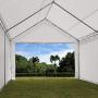 Quictent 10’x20’ Carport Car Canopy Heavy Duty Galvanized Frame Car Shelter with Ground Bar-White