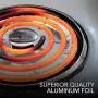 Electric Stove Burner Covers (50 Pack) – Electric Stove Bib Liners - Disposable Aluminum Foil 6 Inch and 8 Inch Round Burner Cover Liners to Keep Electric Range Stove Clean from Oil and Food Drips