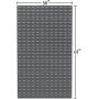 Akro-Mils 30161 Louvered Steel Wall Panel Garage Organizer for Mounting AkroBin Storage Bins, (36-Inch W x 61-Inch H), Grey, (1-Pack)
