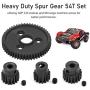 kingsea Metal Steel 54T 0.8 32 Pitch Spur Gear with 15T/17T/19T Pinion Gear Sets for RC Slash 4x4 VXL Rally VXL Stampede 4x4 1/10 Summit 1/10 E-REVO