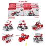 Iron Commander Mini Erector Sets Metal Building Set, Various Vehicles Model Stem Toys for Boys Girls Ages 8 and up (Fire Series)