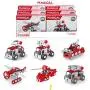 Iron Commander Mini Erector Sets Metal Building Set, Various Vehicles Model Stem Toys for Boys Girls Ages 8 and up (Fire Series)