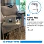 Table Mate II Folding TV Tray Table and Cup Holder with 6 Height and 3 Angle Adjustments The Original TV Tray (White)