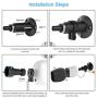 Metal Wall Mount for Arlo Pro 2 and Arlo Pro with Anti-Theft Security Chain and Silicone Skins for Indoor Outdoor Extra Security(Black, 2 Pack)