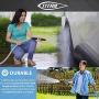 TITAN 150FT Garden Hose - All New Expandable Water Hose with Triple Latex Core 3/4'' Easy Removal Solid Brass Fittings Expanding Extra Strength Fabric Flexible Hose with Jet Nozzle and Washers (G)
