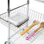 Seville Classics Stainless-Steel Professional Kitchen Work Table Cart Utility NSF-Certified Storage, 24'' W x 20'' D x 36'' H, Chrome