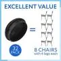 32 Pack of 1.5” Patio Furniture Glides/Feet/Caps for Wrought Iron Outdoor Furniture – Protect Your Floor Surfaces from Scratches, Replacement for Eight Chairs (with 4 Legs), Easy to Install Impresa 32 Pack of 1.5” Patio Furniture Glides/Feet/Caps for Wrought Iron Outdoor Furniture – Protect Your Floor Surfaces from Scratches, Replacement for Eight Chairs (with 4 Legs), Easy to Install Impresa