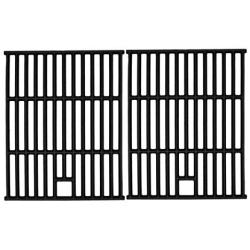 Hongso 17 1/4 Inch Cast Iron Cooking Grid Grates Replacement Parts for Nexgrill 720-0649, Members Mark 720-0691A, 720-0778A, Aussie 6703C8FKK1, Brinkmann 810-9490-F Backyard Gas Grill, 2-Pack PCD252