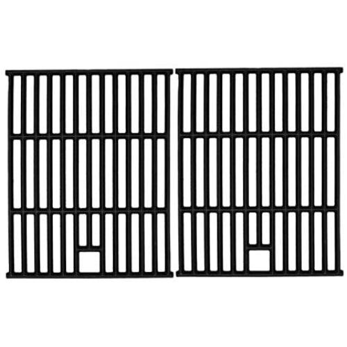 Hongso 17 1/4 Inch Cast Iron Cooking Grid Grates Replacement Parts for Nexgrill 720-0649, Members Mark 720-0691A, 720-0778A, Aussie 6703C8FKK1, Brinkmann 810-9490-F Backyard Gas Grill, 2-Pack PCD252