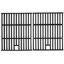 Hongso 17 1/4 Inch Cast Iron Cooking Grid Grates Replacement Parts for Nexgrill 720-0649, Members Mark 720-0691A, 720-0778A, Aussie 6703C8FKK1, Brinkmann 810-9490-F Backyard Gas Grill, 2-Pack PCD252