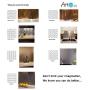 Art3d 100-Pieces Peel and Stick Tile Kitchen Backsplash Metal Wall Tiles, Brushed Aluminium Subway