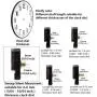 Youngtown 12888 Movement for Clock Repair Replacement 16mm( 41/64 inch) Shaft Length 8mm (5/16 inch) Thread Length. Youngtown 12888 Movement for Clock Repair Replacement 16mm( 41/64 inch) Shaft Length 8mm (5/16 inch) Thread Length.