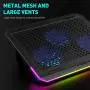 havit RGB Laptop Cooling Pad for 15.6-17 Inch Laptop with 3 Quiet Fans and Touch Control, Pure Metal Panel Portable Cooler (Black+Blue) havit RGB Laptop Cooling Pad for 15.6-17 Inch Laptop with 3 Quiet Fans and Touch Control, Pure Metal Panel Portable Cooler (Black+Blue)