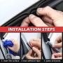 Universal Self Adhesive Auto Rubber Weather Draft Seal Strip 51/100 Inch Wide X 1/5 Inch Thick,Weatherstrip for Car Window and Door,Engine Cover Soundproofing,Total 33Feet Long(2 Rolls of 16.5 Ft Long