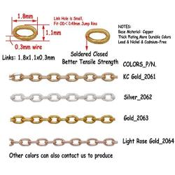 ZCNest 32.8 Ft(10m) Gold Small Tiny Chains for Jewelry Making Set, with 100 Jump Rings, Cable Link Craft Chain Findings for Necklace Bracelet Earring DIY 2063-B