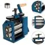 ZHFEISY Jewelry Rolling Mill Machine - 3''（75mm）Roller Manual Combination Rolling Mill Machine Jewelry Press Tabletting Tool Jewelry DIY Tool - For Metal Sheet Wire Rolling - Gear Ratio 1:7 22KG