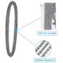 Necklace for Jewelry Making, Anezus 50 Feet Jewelry Chain Necklace Chains 2.0mm Silver Stainless Steel Chain with 100 Jump Rings 30 Lobster Clasps for Jewelry Making Jewelry Chain DIY Making
