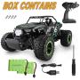 BEZGAR 18 Toy Grade 1:14 Scale Remote Control Car, 2WD High Speed 20 Km/h All Terrains Electric Toy Off Road RC Monster Vehicle Truck Crawler with Two Rechargeable Batteries for Boys Kids and Adults