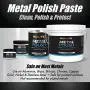 Rolite - RMP1# Metal Polish Paste - Industrial Strength Scratch Remover and Cleaner, Polishing Cream for Aluminum, Chrome, Stainless Steel and Other Metals, Non-Toxic Formula, 1 Pound, 1 Pack Rolite - RMP1# Metal Polish Paste - Industrial Strength Scratch Remover and Cleaner, Polishing Cream for Aluminum, Chrome, Stainless Steel and Other Metals, Non-Toxic Formula, 1 Pound, 1 Pack