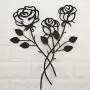 Scwhousi Metal Rose Wall Decor Garden Flower Wall Art,Rustic (14.25'' 1.75'') Scwhousi Metal Rose Wall Decor Garden Flower Wall Art,Rustic (14.25'' 1.75'')