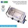Commercial Ultrasonic Cleaner - DK SONIC 6L 180W Sonic Cleaner with Heater and Basket for Metal Parts, Carburetor,Fuel Injector,Record,Circuit Board,Brass,Engine Parts,Tableware,Home Repair Tool,etc