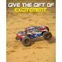 1:10 Scale Brushless RC Cars 65 km/h Speed - Boys Remote Control Car 4x4 Off Road Monster Truck Electric - All Terrain Waterproof Toys for Kids and Adults -2 Body Shell + Connector for 30+ Min Play