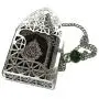 Islamic Car Rear Mirror Hanging Decorative Ornament Vehecle Necklace AMN142 Mini Al-Quran in Metal Cage Pendant Ramadan Eid Muslim Gift (Black/Silver) Islamic Car Rear Mirror Hanging Decorative Ornament Vehecle Necklace AMN142 Mini Al-Quran in Metal Cage Pendant Ramadan Eid Muslim Gift (Black/Silver)