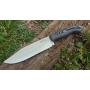 JEO-TEC Nº37 Bushcraft Survival Hunting Camping Knife - Multi-positioned Leather Sheath - Handmade in Spain