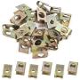 uxcell 20 Pcs 5mm Hole Spring Metal Auto Car Door Pannel Spire Screw U-Type Trim Clips