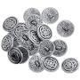 LoveinDIY 20 Pieces Vintage Metal Shank Button Exquisite Craft Viking Buttons for Blazer, Suits, Sport Coat, Uniform, Jacket - 17mm Celtic Knot