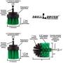 Cleaning Supplies - Kitchen Accessories - The Ultimate Kitchen Drill Brush Attachment Kit - Crock Pot - Cast Iron Skillet - Countertops - Cooktop - Oven - Sink - Backsplash - Trash Can - Flooring