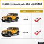 oEdRo Solid Steel Fender Flares Compatible with 2007-2018 Jeep Wrangler JK & Unlimited Off-Road Front & Rear Flat 4 PCS Set