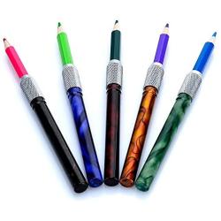 Pencil Extenders Set of 5 Pencil Lengthener for Color Pencils