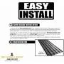 50 QTY Commercial Bulk Pack (Snow Guards, Perfect Seal Gaskets & Screws) - Stop Snow From Sliding Off Your Metal Roof Snow Guard Block Stops Breaks