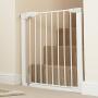 Munchkin Easy Close Pressure Mounted Baby Gate for Stairs, Hallways and Doors, Walk Through with Door, Metal, White