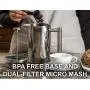 Bellemain French Press - Extra Filters Included - Coffee and Tea Maker - Stainless Steel - 35 fl. oz ( 1 Liter). - 2-Year Warranty