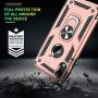 iPhone XR Case with HD Screen Protector, Gritup 360 Degree Rotating Metal Ring Holder Kickstand Armor Anti-Scratch Bracket Cover Case for Apple iPhone XR 6.1 inch inch Rose Gold