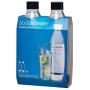 SodaStream Black 1L Slim Carbonating Bottles Twin Pack, 1-Liter