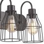 ZZ Joakoah 3-Light Bathroom Vanity Light, Industrial Metal Cage Wall Sconce Vintage Wall Lamp Light Fixture for Bathroom Kitchen Living Room Vanity Hallway.