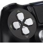 XFUNY(TM) Metal Bullet Buttons ABXY Buttons + Thumbsticks Thumb Grip and Chrome D-pad for Sony PS4 DualShock 4 Controller Mod Kit (Silver)