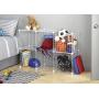 Whitmor Storage Cubes - Stackable Interlocking Wire Shelves - White (Set of 6)