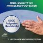 YardStash Heavy Duty Waterproof Deck Box Cover Protects from Outdoor Rain Wind and Snow. Extends Lifetime of Storage Box with UV Protected Rip-Stop 210D Heat Shield 600D Polyester